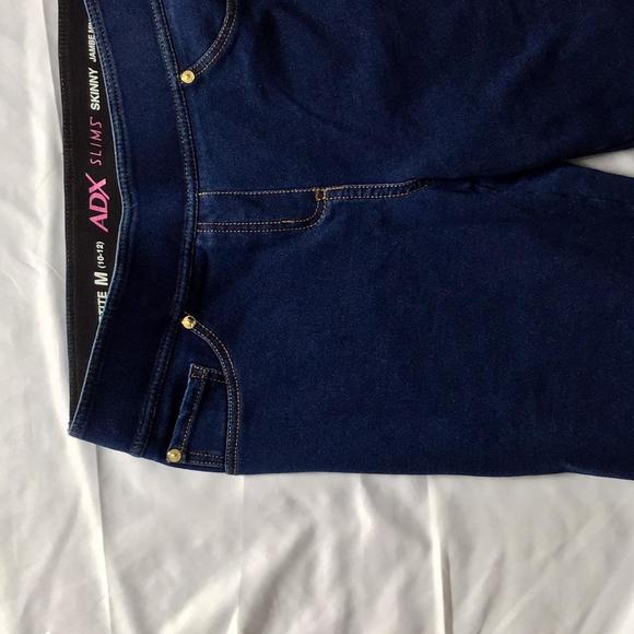 🔴𝗕𝗢𝗚𝗢🔴petite m adx size 10 12 adx slims skinny womens jeans - Picture 3 of 16